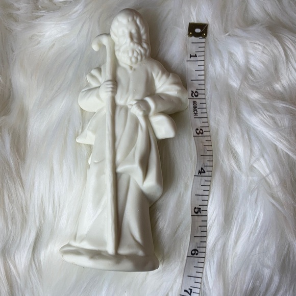 NWT in box glass Christmas nativity scene white - Picture 10 of 11